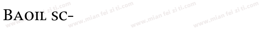 Baoil sc字体转换